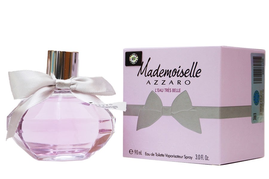 Azzaro mademoiselle l eau. Туалетная вода Azzaro "Mademoiselle l’Eau tres Belle" 90 ml.. Azzaro Mademoiselle туалетная вода 90 мл. Азаро мадмуазель tres Belle. Madmuazel духи Azzaro l Eau.