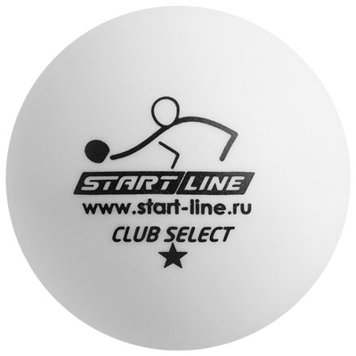 Мяч теннисный CLUB SELECT 1*, 120 мячей в упаковке, белые
