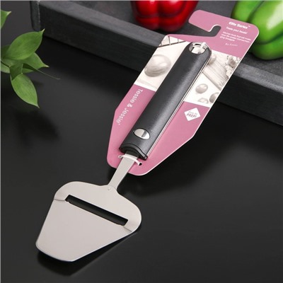 Нож-лопатка для сыра Bonjo, 25×7,7 см, рабочая часть 8,5 см, цвет чёрный