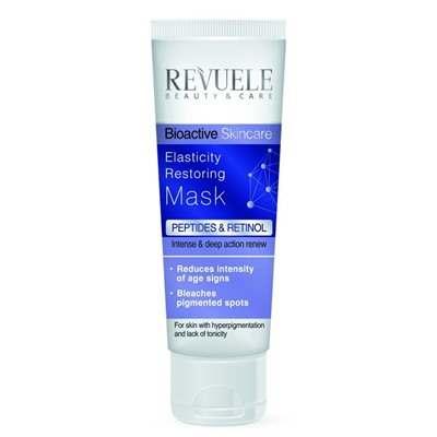 Маска для лица Revuele Bioactive Skincare Peptides & Retinol восстанавливающая упругость 80 ml