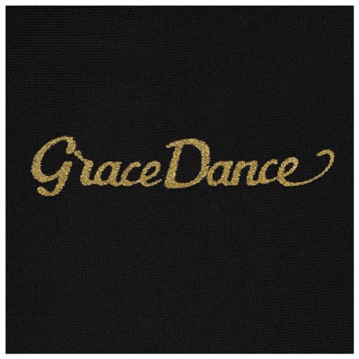 Топ-борцовка удлинённый Grace Dance, лайкра, р. 28, цвет чёрный