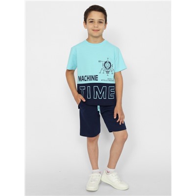 CWKB 90149-43 Комплект для мальчика (футболка, шорты),голубой