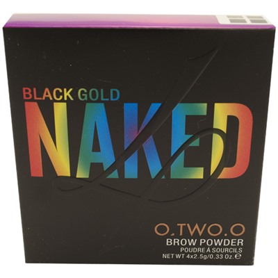Тени для бровей Naked Black Gold Brow Powder Dark Brow 10 g