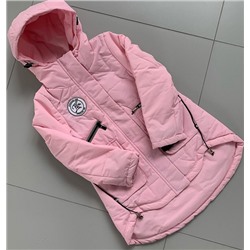 LJ-013R Демисезонная удлиненная куртка для девочки (116)