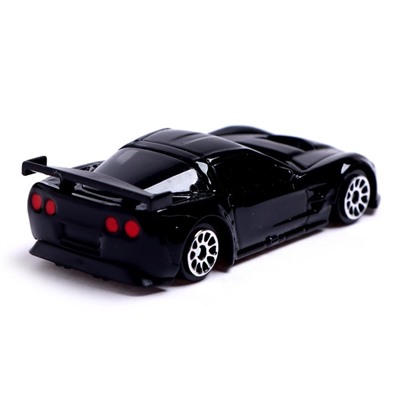 Машина металлическая CHEVROLET CORVETTE C6-R, 1:64, цвет чёрный