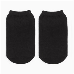 Носки детские противоскользящие, цвет чёрный, размер 14-16