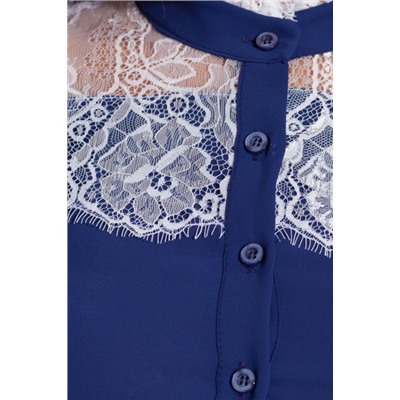 Блуза 462 "Ниагара", темно-синий