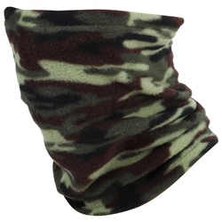 Повязка-труба 2 в 1 (шарф/шапка), флисовая, цвет хаки/камуфляж