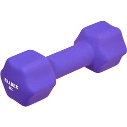 Гантель неопреновая Bradex SF 0544, фиолетовая, 4 кг