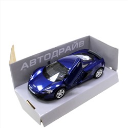 Модель машины McLaren 650S масштаб 1:32 (длинна 12см)  цвета темного индиго.