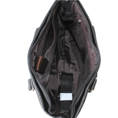 Мужская сумка Flord из эко-кожи черного цвета.