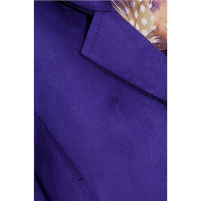 Пальто 710 "Искусственная замша", фиолетовый