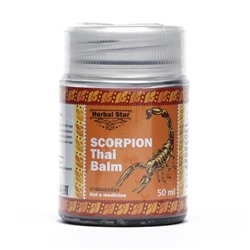 Тайский бальзам для суставов Herbal Star «Скорпион», при радикулите, ревматизме и остеохондрозе, 50 мл