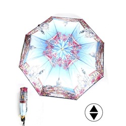 Зонт женский ТриСлона-L 3830 L,  R=58см,  суперавт;  8спиц,  3слож,  облегченный,  набивной,  "Фотосатин",  Лиссабон 253050