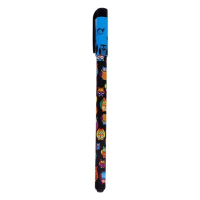Ручка шариковая HappyWrite "Сказочные совы", узел 0.5 мм, синие чернила, матовый корпус Silk Touch