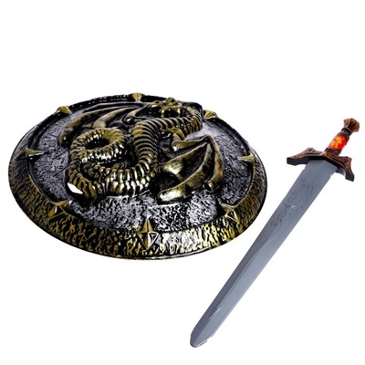 Набор рыцаря «Воин дракона», щит и меч
