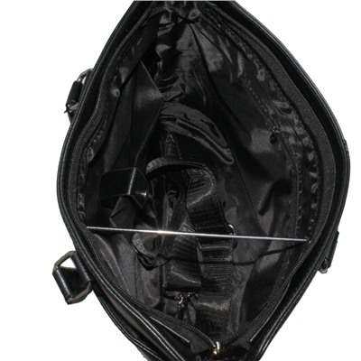 Мужская сумка Welron из эко-кожи черного цвета.