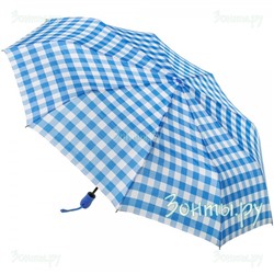 Зонтик голубой в клетку River 5080-15