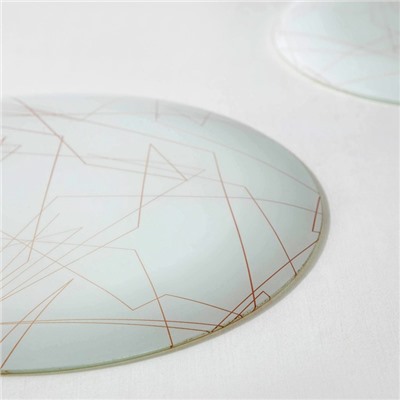 Набор столовый «Кассиопея», 7 предметов: тарелка d=30 см - 1 шт, d=21,5 см - 6 шт, цвет белый