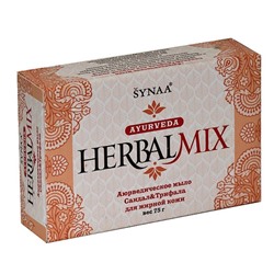 Aasha Herbals Аюрведическое мыло сандал и трифала Herbalmix, 75 г