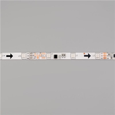 Умная светодиодная лента Uniel "Бегущий огонь" 12В, SMD5050, 10 м, IP65, 7.2Вт/м, 30 LED/м, RGB