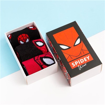 Набор носков "Spidey", Человек-Паук, 3 пары, 14-16 см