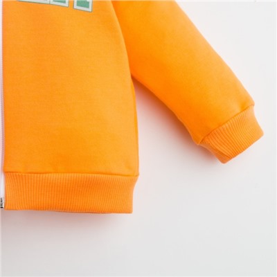 Комплект: худи и брюки Крошка Я "NY", рост 74-80 см, цвет оранжевый