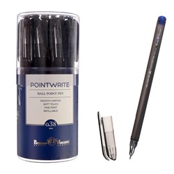 Ручка шариковая PointWrite. Ice, узел 0.38 мм, синие чернила, матовый корпус Silk Touch