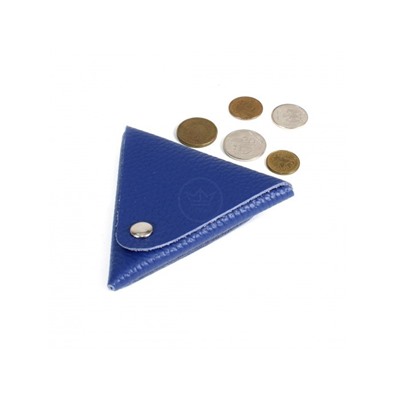 Футляр для монет Premier-F-63 натуральная кожа синий флотер (329)  201590