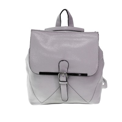 Стильная женская сумка-рюкзак Freedom_angle из эко-кожи жемчужно-серого цвета.