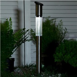 Фонарь садовый на солнечной батарее "Столбик" 55 см, d-4,9 см, 1 led, металл
