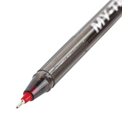 Ручка шариковая масляная Pensan "My-Tech", чернила красные, игольчатый узел 0,7 мм, линия письма 0,35 мм