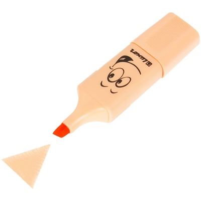 Маркер текстовыделитель Luxor Eyeliter Pastel, 1.0-4.5 мм, чернила на водной основе, пастельный оранжевый