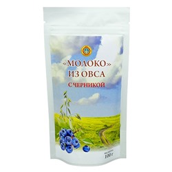 Молоко из овса с черникой, cмесь порошкообразная, 100 г, ТМ "Florina", дой-пак