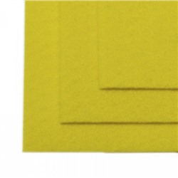 Фетр листовой жесткий IDEAL 20х30см цв.633 лимон - уп.5 листов