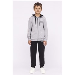 CWJB 90109-11 Комплект для мальчика (толстовка, брюки),светло-серый меланж