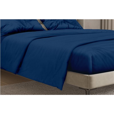 Комплект постельного белья SONNO FLORA BASIC Глубокий синий