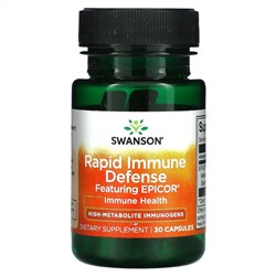 Swanson, Rapid Immune Defense, Featuring Epicor, Immune, 30 Capsules