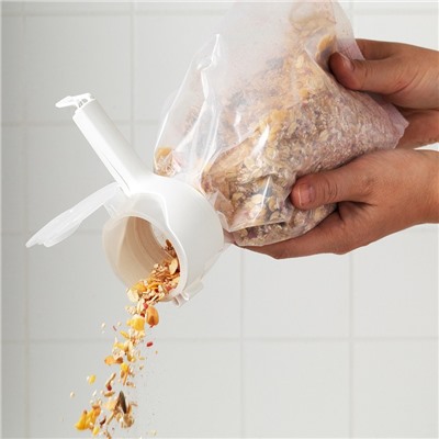 Зажим с широким горлышком-крышкой для хранения пищевых продуктов, пластиковый