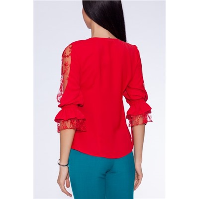 Блуза 493 "Ниагара", красный