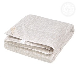Одеяло облегченное - «Меринос» - овечья шерсть/сатин - Premium